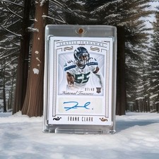 2015 Panini National Treasures SEAHAWKS 7/49 Rookie Signatures Frank Clark Gold 