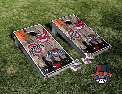 Ohio State Cornhole Board Vinyl Wrap Skins Laminated Sticker Decal Set