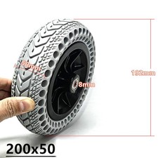 8 Inch 200x50 Solid Wheels Electric Wheel Hub For Wheelchair Electric Scooter