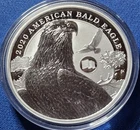 A 2020-P TUVALU American Bald Eagle Flag 1 Oz 9999 Silver 1 Dollars Elizabeth II