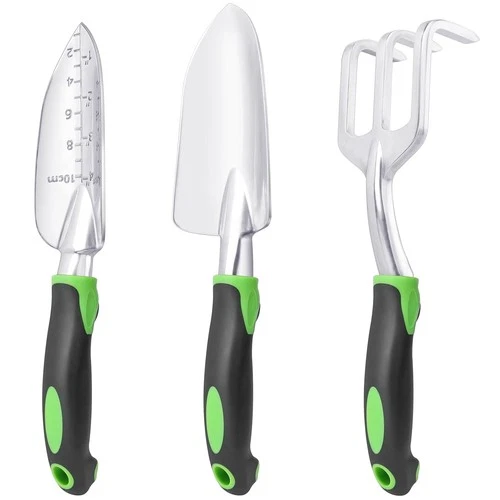 Garden Tools Set, 3 Pack Heavy Duty Gardening Set Include 3 Pack, Green deal from eBay