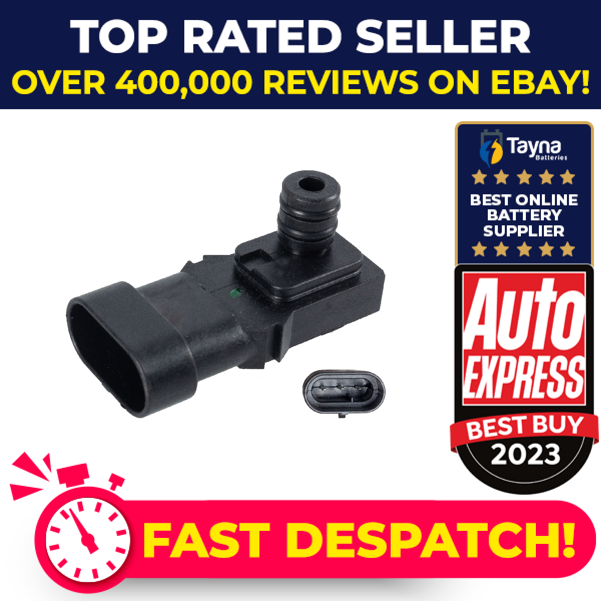 MAP Sensor fits RENAULT GRAND SCENIC Mk2, Mk3 1.6 2.0 2004 on Manifold Pressure