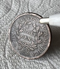 1808 Half Cent Draped Bust Half Cent “ 200 ” Us United States Of America Unclean