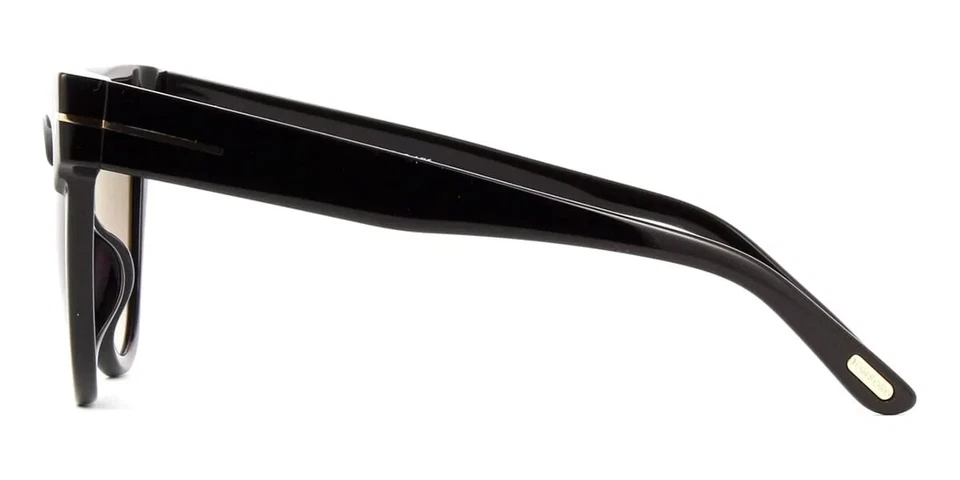 Gafas de sol Tom Ford Nadine TF941 01B negras ojo de gato marco de plástico 57-18-140 Foto 2 de 2