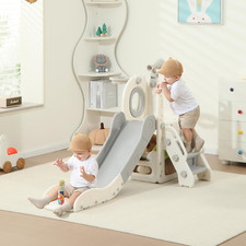 Toddler Slide, 6 in 1 Indoor Foldable Kids Slide for Toddlers Age 1-3, Extra-Lon
