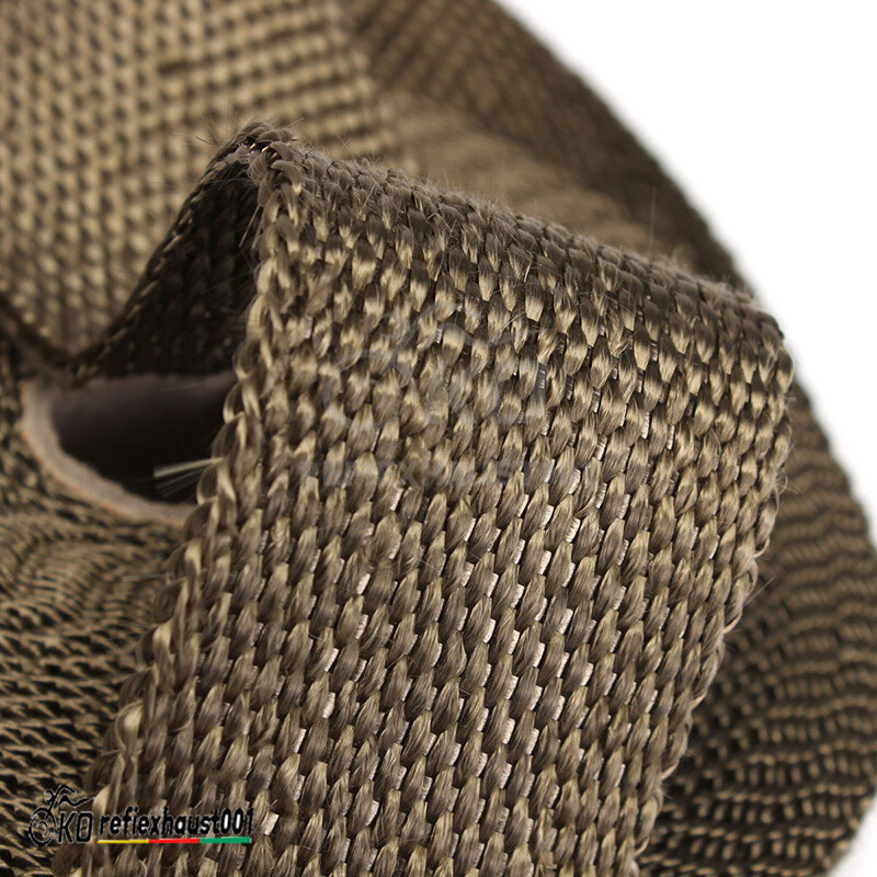 15M Roll Lava Exhaust Manifold Header Pipe Heat Wrap Tape 10 Ties Kit Motorcycle