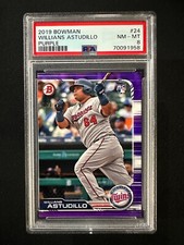 2019 Bowman #24 Willians Astudillo - PURPLE /250 - PSA 8