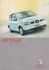 Brochure Seat Arosa March 2002 technical data equipment prices