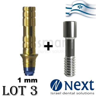 LOTx3 Straight Temporary Abutment MIS conical V3 NP Fit HEX