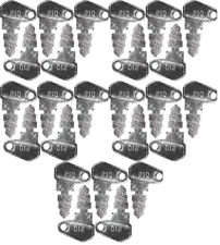 Fits #10 (83353) Bobcat/Case Replacement Key *25 Pack*