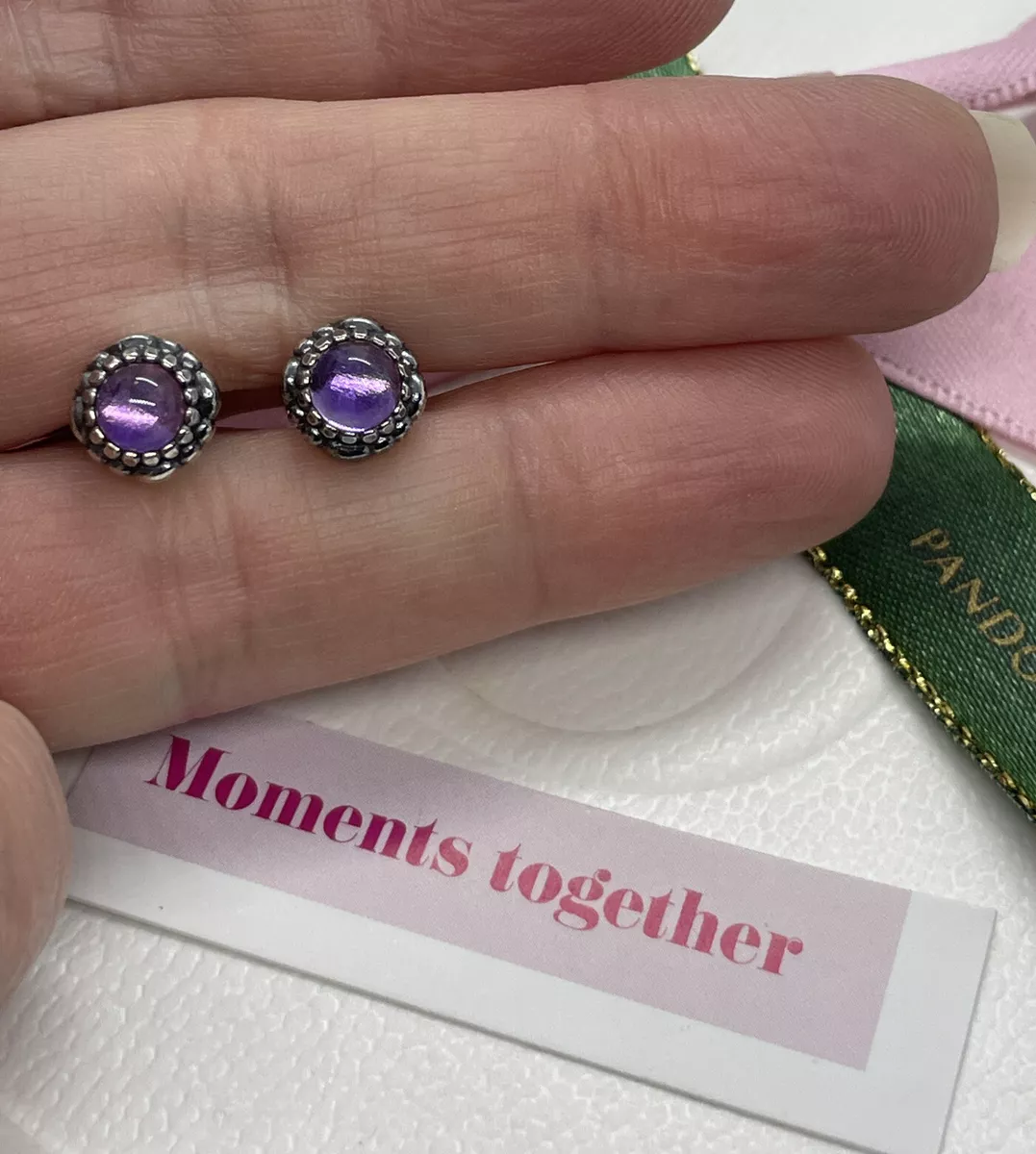 Pandora birthstone hotsell stud earrings