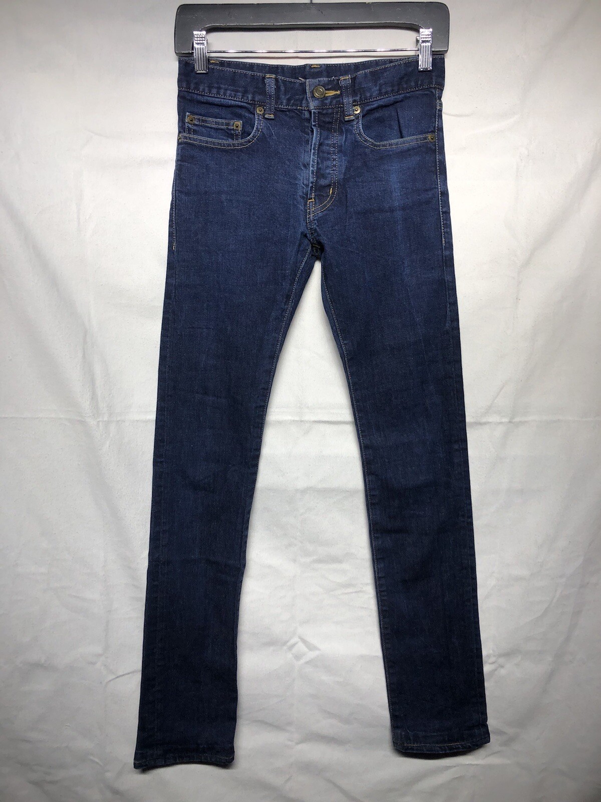 Jeans donna skinny denim blu Saint Laurent Hedi 2013 D01 $850 taglia 26 27x31