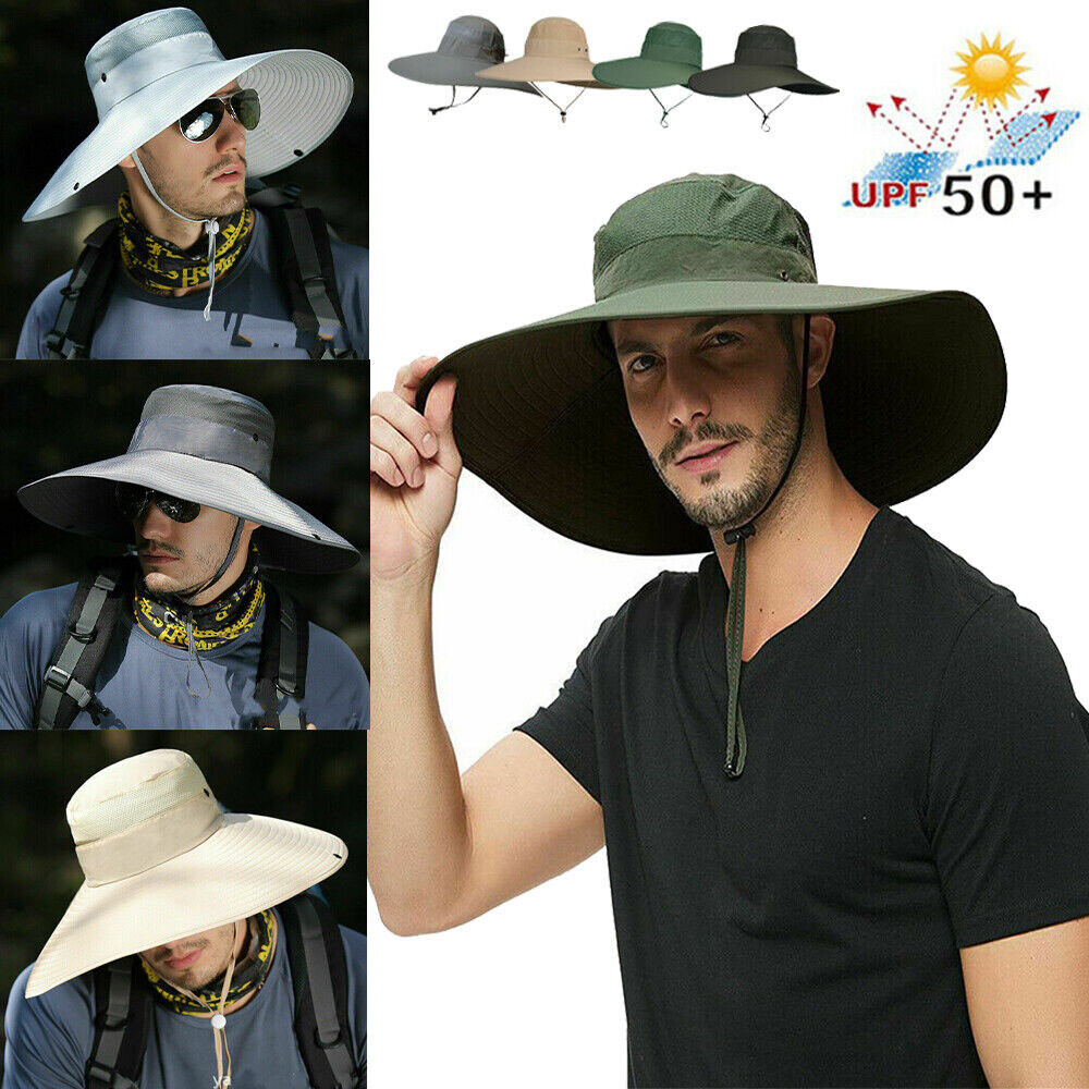 Sun Bucket Hat for Men & Women – Wide Brim Fishing Camping Travel Cap