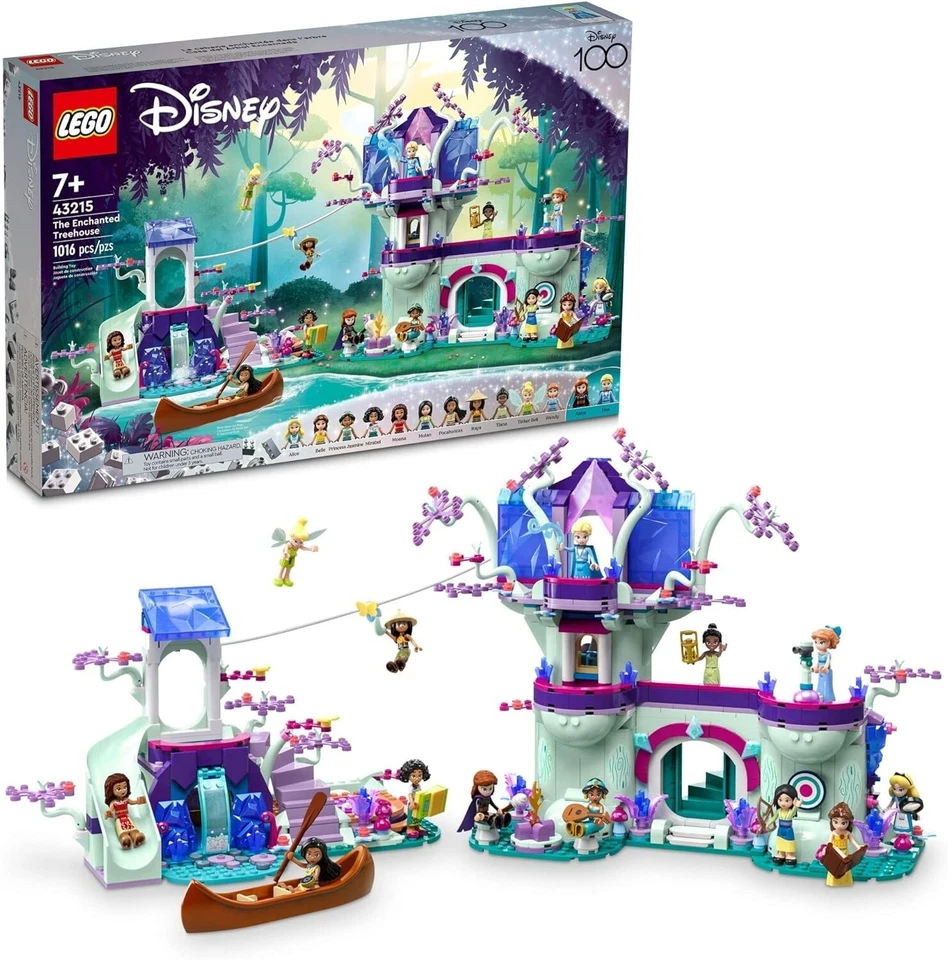 LEGO DISNEY #43215 THE ENCHANTED TREEHOUSE Includes 13 Princesses & Mini-dolls! - Image 2 of 4