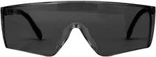 Boxer Black Lens Black Temple Safety Glasses, Anti-Scratch-Fog (Pack of 1)