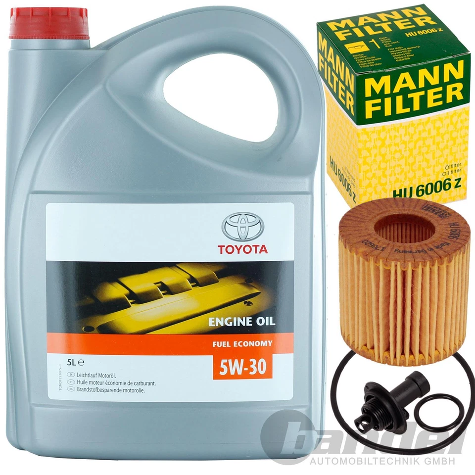 ORIGINAL TOYOTA MOTORÖL ÖL+ÖLFILTER für AURIS E15 E18 AVENSIS T27 YARIS P9 13
