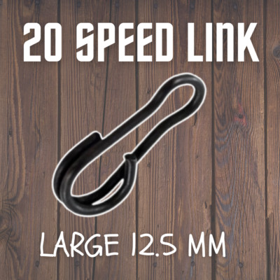 20 x Speed Link Swivels - Quick Change Carp Terminal Tackle - Large Size 12,5 mm