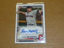 2021 Bowman SHANE MCCARTHY AUTOGRAPH/AUTO INDIANS R4746