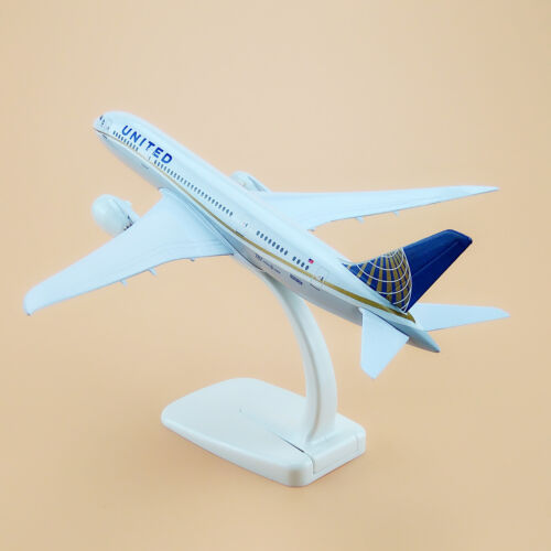16Cm United Airlines B787 Aircraft Model Air Metal Diecast Airplane Plane - Picture 1 of 8