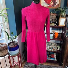 70s Red Sweater Dress Ciao Ltd Wool