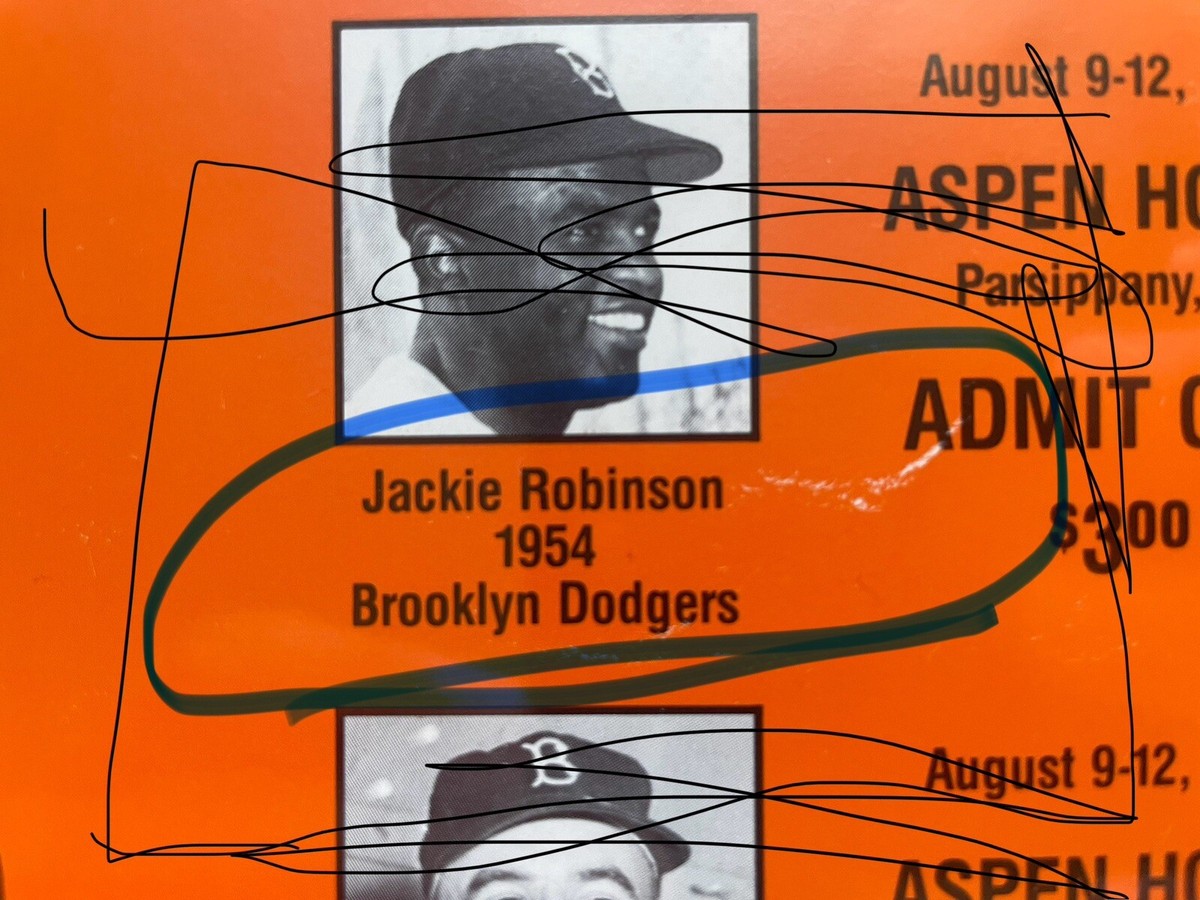 1984 5th NSCC National Sports Collectors Convention Ticket Sheet