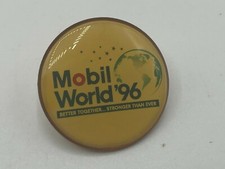 Mobil Oil Gas Lapel Pin World '96 Better Together 1996 Vintage Advertising