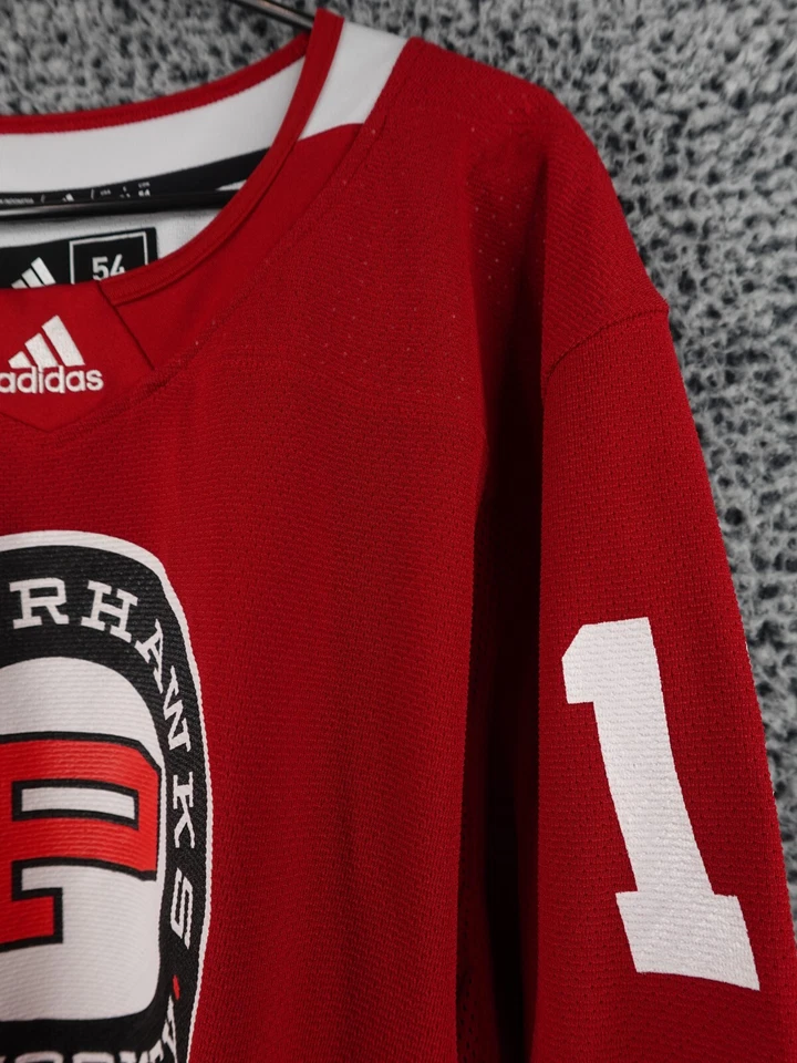 Хоккейная футболка Portland Winterhawks красная Adidas размер 54 Toyota сезон 2018 No18 - Изображение 3 из 4