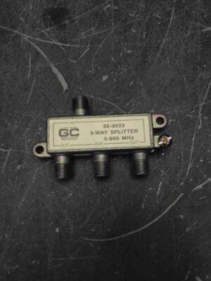 GC Electronics 32-3033 3-way Splitter 5-900MHz (43.25-279-13)