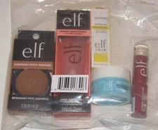 Elf 5 Pc Set Putty Bronzer Clear Power Grip Primer Holy Hydration Core Lip Shine