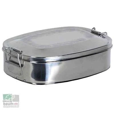 RELAGS Proviantdose von basic NATURE Brotdose Edelstahl Camping Wandern Arbeit