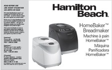 Hamilton Beach Bread Machine  MANUAL ONLY! - ...