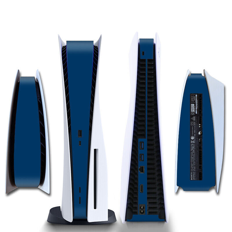 Dark Blue PS5 Disk Centre Panel Skin Decal Vinyl Sticker Wrap PlayStation5