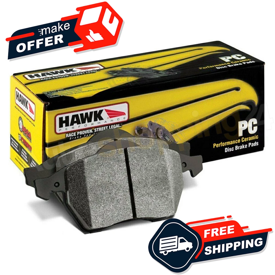 Pastillas de freno traseras Hawk HB126Z.505 Performance cerámica para Chevy Camaro 67-69 Foto 2 de 4