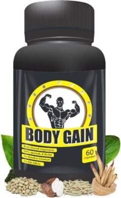 Body Gainer Muscle Gain & Weight Gainer 60 Capsules For Men Fast Ship