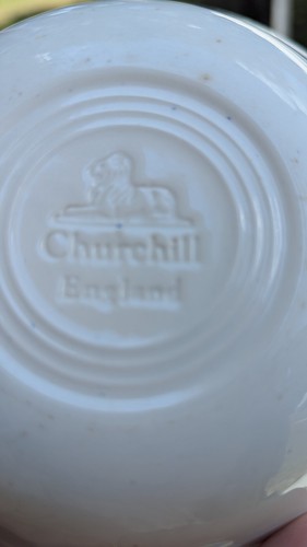VTG Churchill Blue Willow Staffordshire England Soup Bowl 6” - Picture 3 of 13