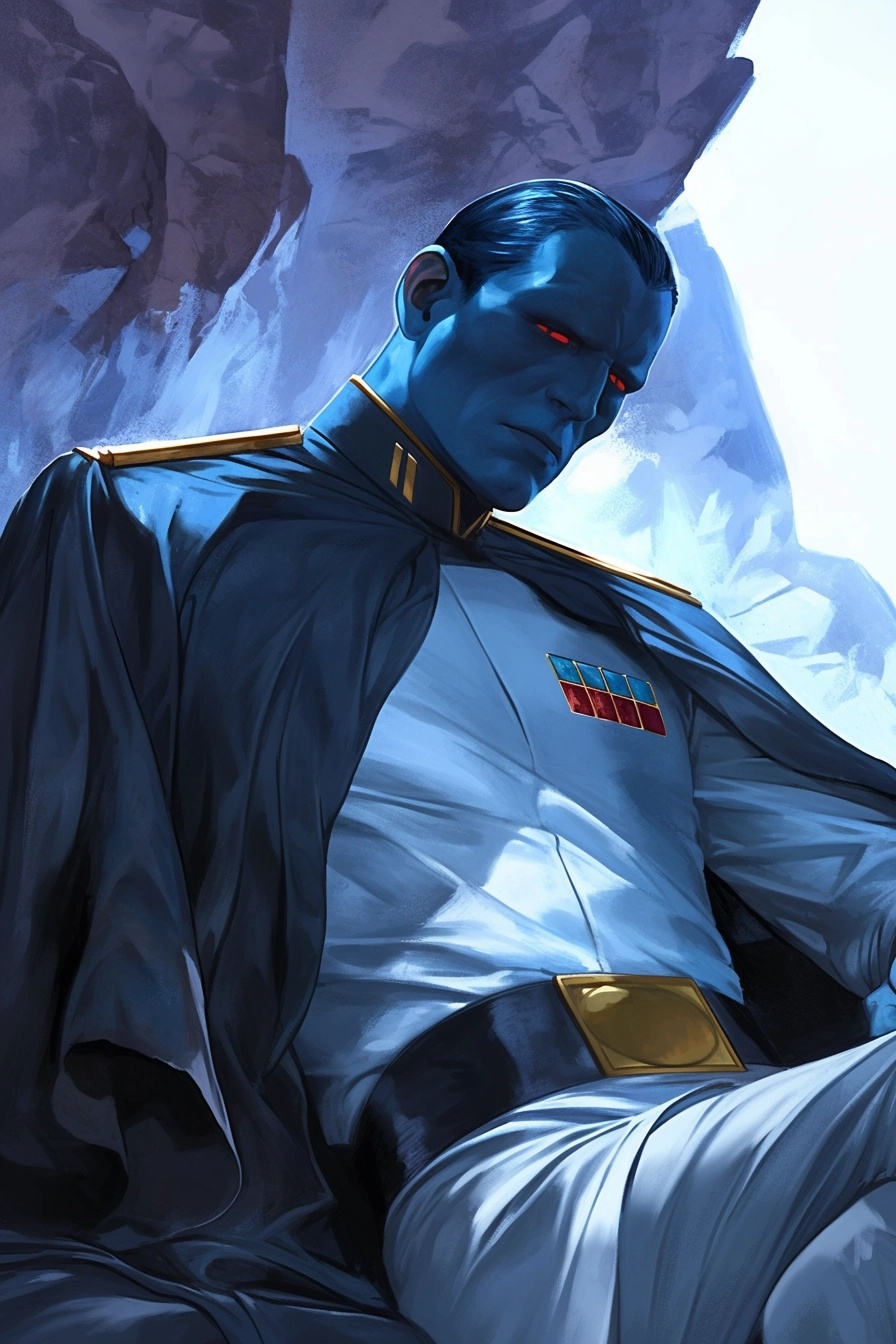 Limited Edition Star Wars GRAND ADMIRAL THRAWN Fine Art Print 13x19 1/30 Cel