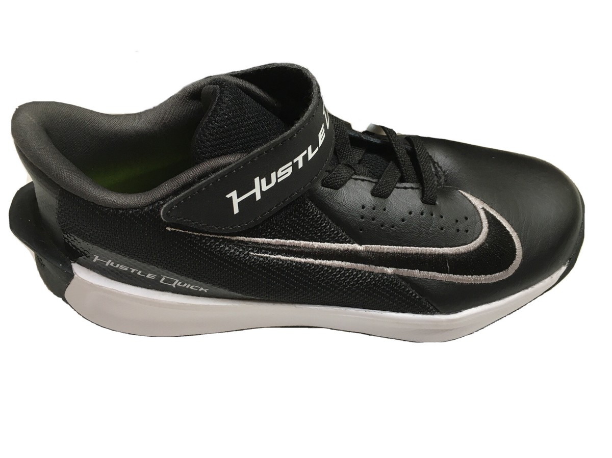 Nike Boys Team Hustle Quick DA2781-002 BLK Basketball Shoes Sneakers Sz  13 NEW