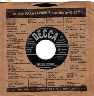 Red Foley - Night Train To Memphis / If I Had A Knowed You Coulda Goed  7'' 45