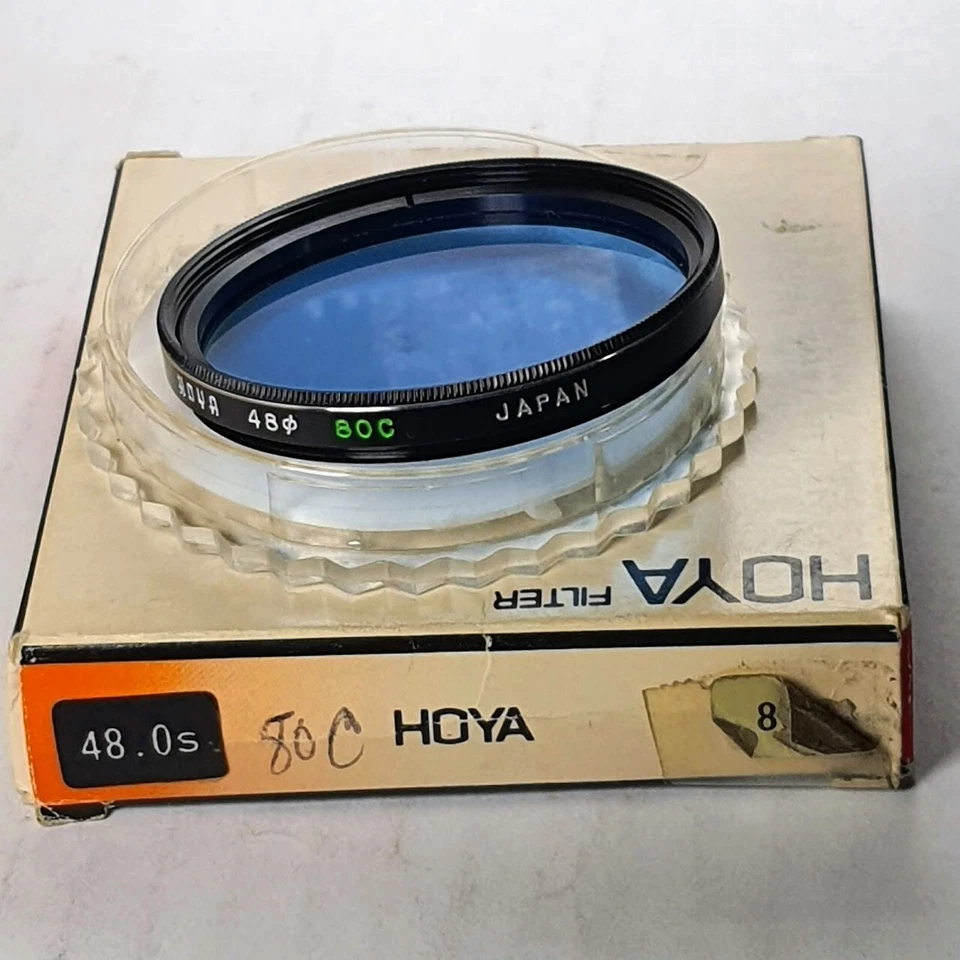48mm Hoya 80C Blue Glass Lens filter 80 C Japan Coated 48 mm Camera Camcorder - Image 4 of 4