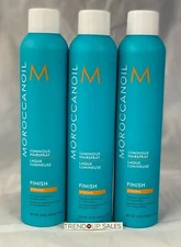 MoroccanOil Luminous Hairspray  STRONG  Hold  10 oz -  PACK OF 3   GUARANTEED!