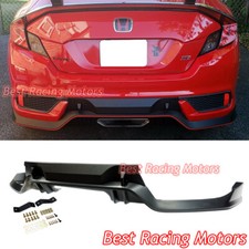 For 2016-2020 Honda Civic 2dr Coupe Tr Style Rear Bumper Diffuser Lip Pp For 2016-2020 Honda Civic 2dr Coupe Tr Style Rear Bumper Diffuser Lip Pp