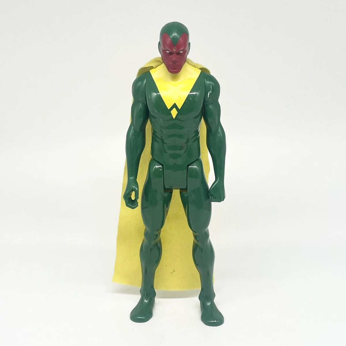 2014 Hasbro Marvel Vision Titan Hero Figure Avengers Cape Green 12 WandaVision