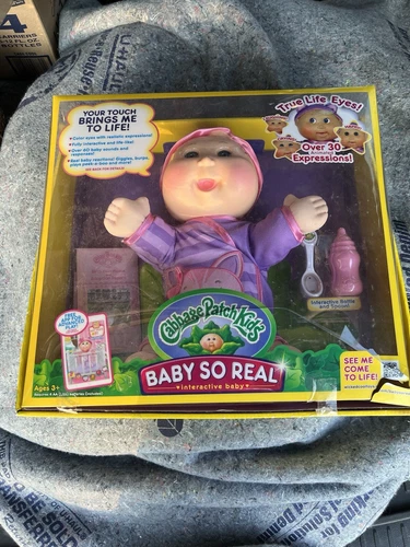Cabbage Patch Kids Baby So Real 14” Interactive Blonde Baby Doll Jeremy Reed