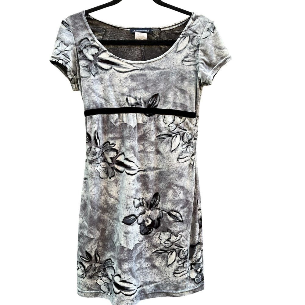 Y2K Vintage Velvet Grunge Mini Dress by Jonathan Martin Size Small-image