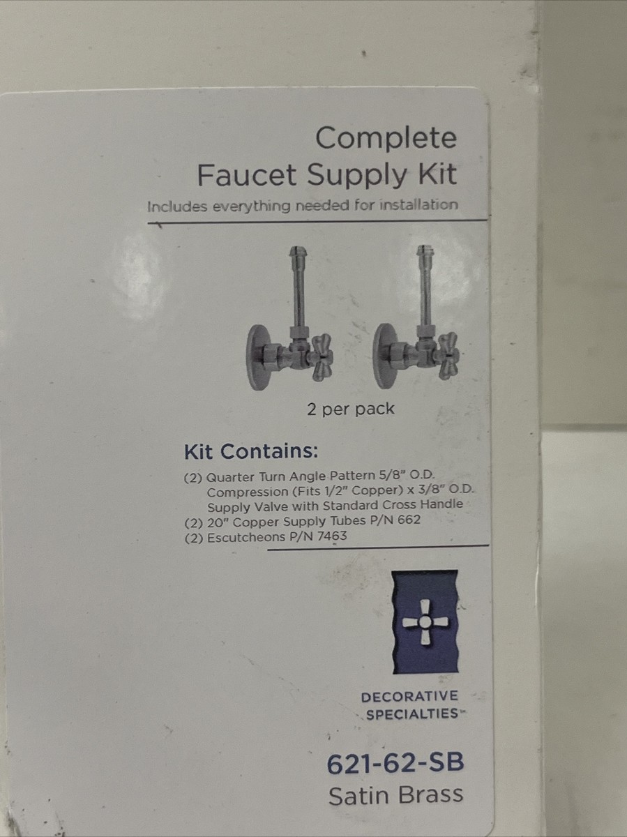 JACLO 621-62 SN Faucet Handle Set – 2 Per Pack – Bathroom Sink Replacement Handles