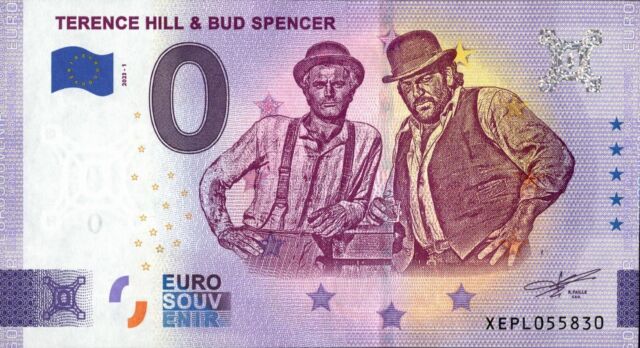 0 Euro Schein XEPL 2023-1 "TERENCE HILL & BUD SPENCER