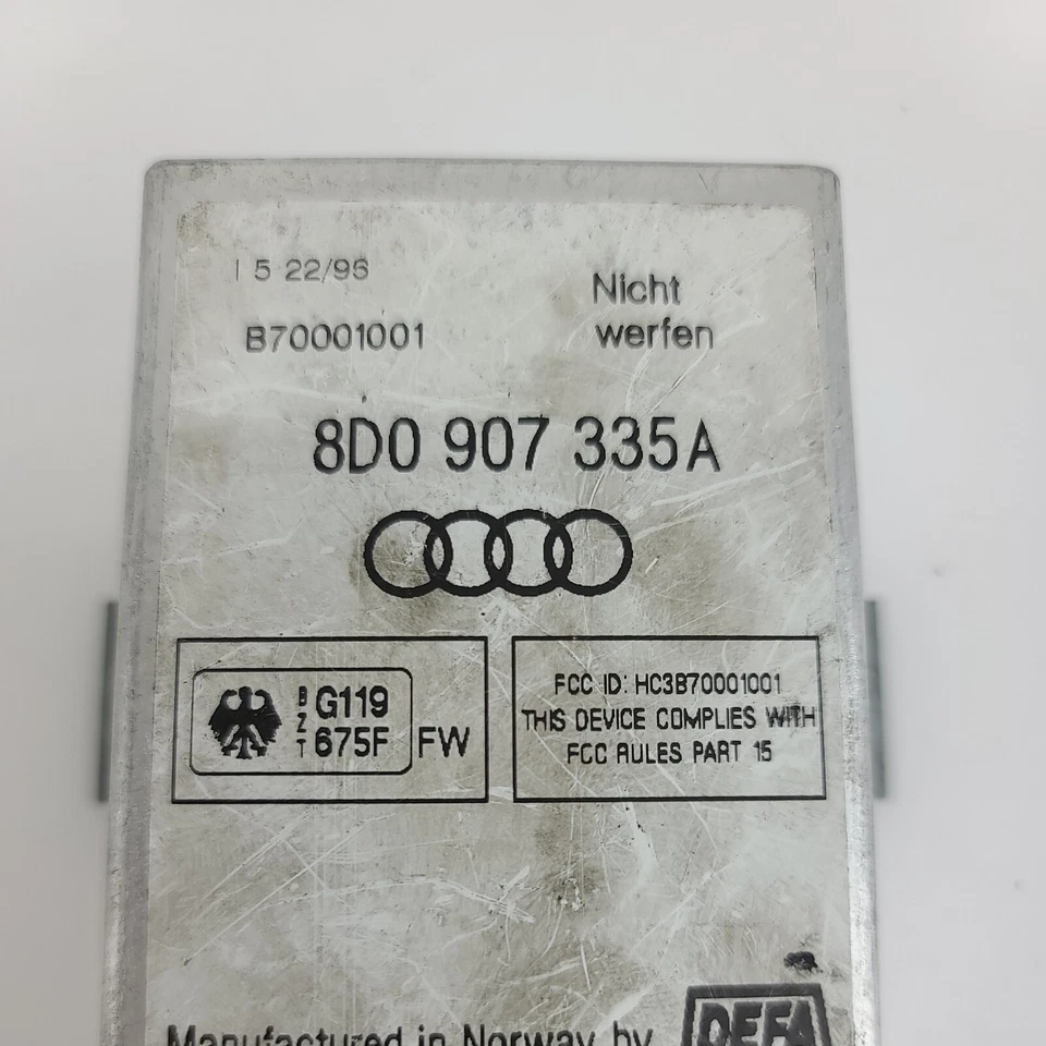 1996 Fits Audi A6 Keyless Entry Control Module Computer Receiver 8D0907335A - Image 4 of 4