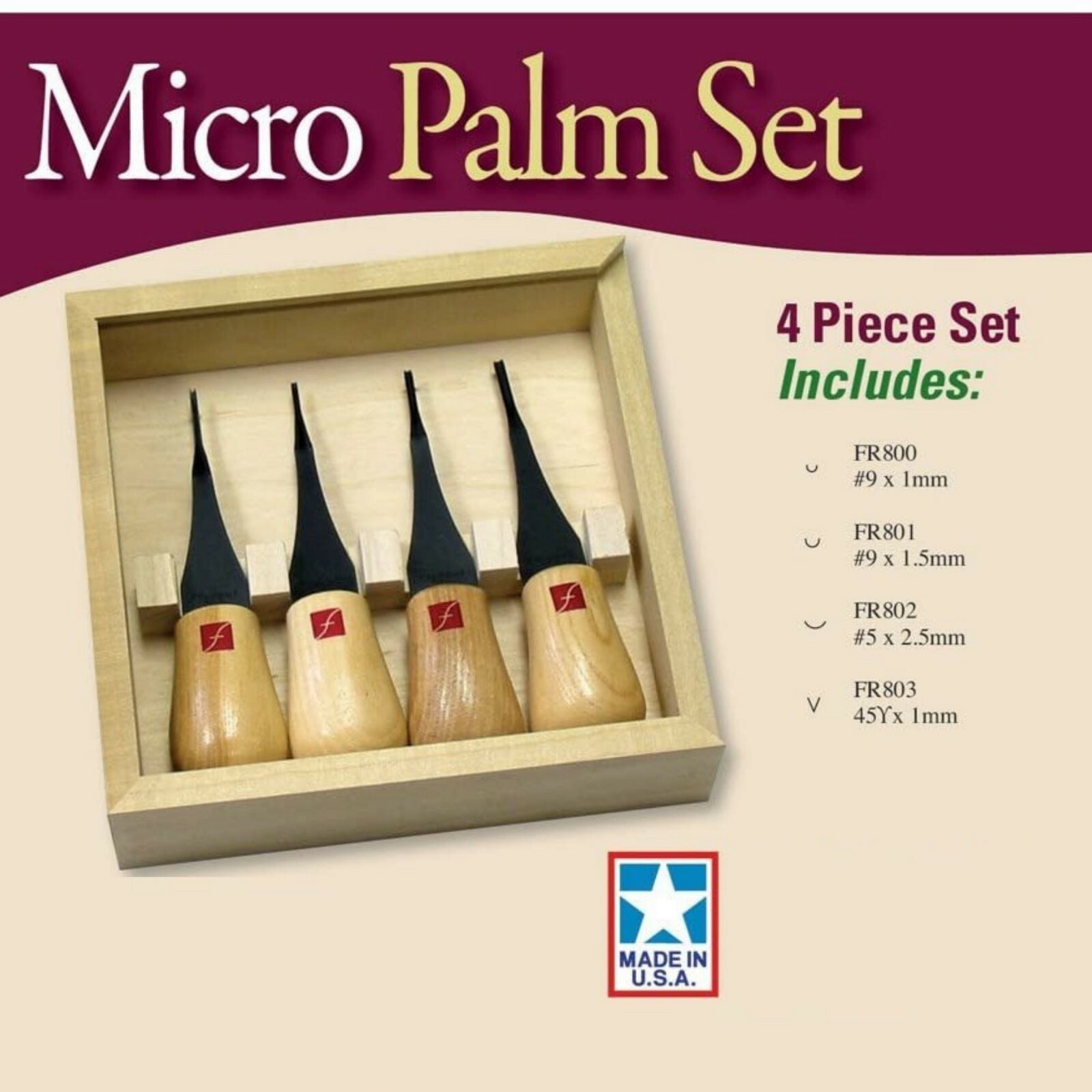 Lino Wood Carving Tools Sharp Cutting Chisels for Small Detail Work