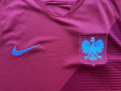 POLAND 2018 2019 AWAY FOOTBALL SHIRT SOCCER JERSEY NIKE 893892-611