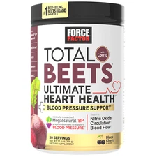 FORCE FACTOR Total Beets Ultimate Heart Health Blood Pressure Support with CoQ10